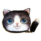 The Happy Catshop | Portemonnee 3D kattenkop met pluizig katten staartje