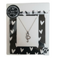 Cadeaukaart zwart-wit met katten ketting "Kattenstaart"