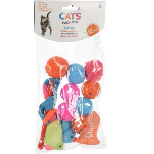 Kattenspeeltjes assorti 12 stuks