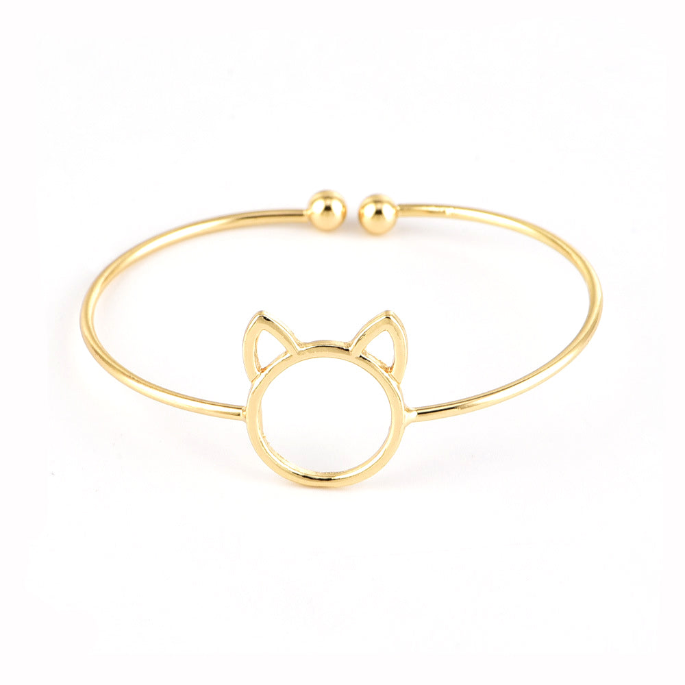 Katten armbanden set 4 stuks | Rosé goud