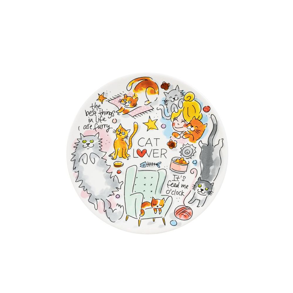 Blond Amsterdam bord 22 cm "Cat Lover"