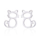 The Happy Catshop | Sieraden set "Tender" | Zilver | ketting & oorbellen