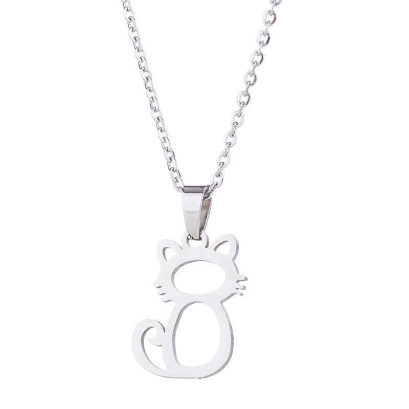 The Happy Catshop | Sieraden set "Tender" | Zilver | ketting & oorbellen