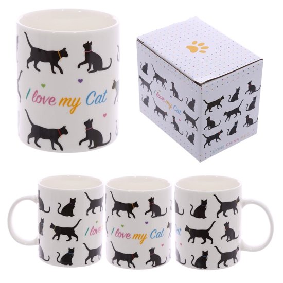 Katten Koffiemok  "I love my cat"