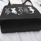 Katten schouder tasje "Happy Cats" | Zwart